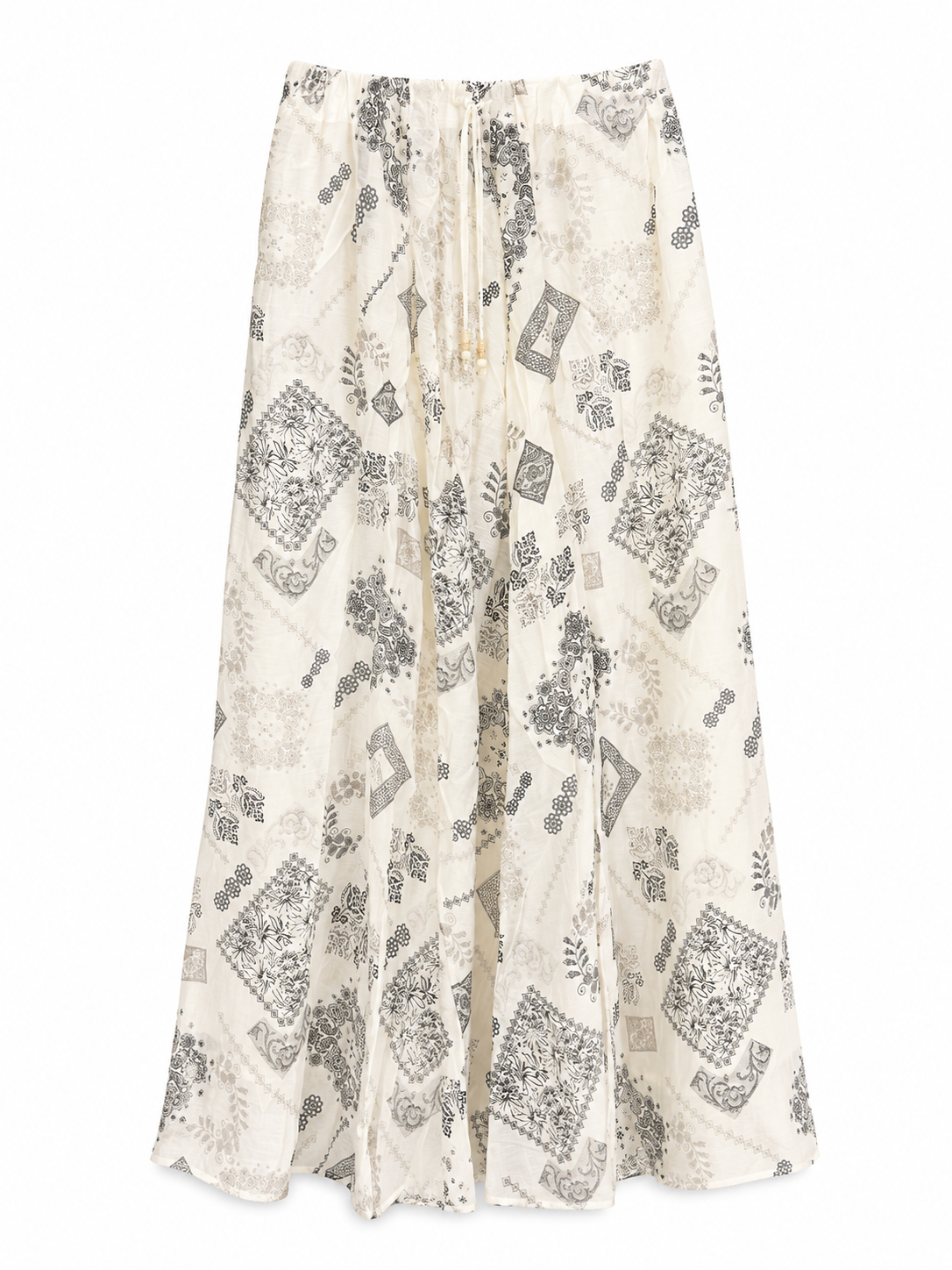 Printed Flowy Skirt
