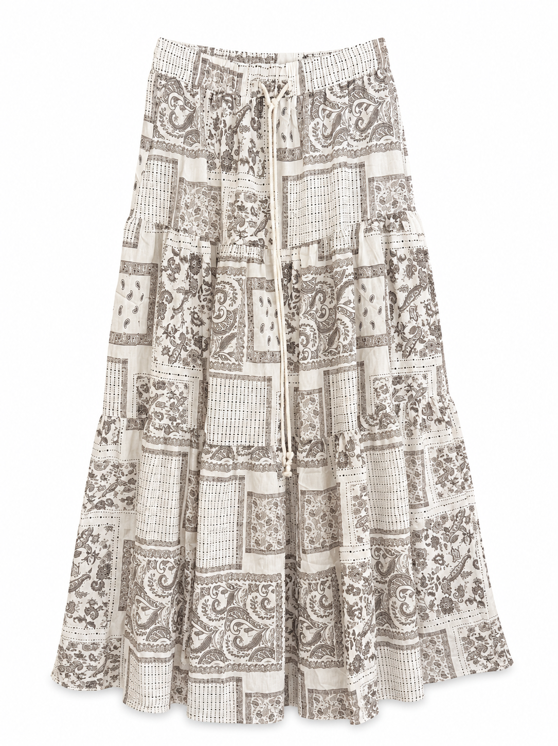 Printed Flowy Skirt