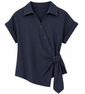 Linen Wrap Top