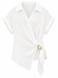 Linen Wrap Top