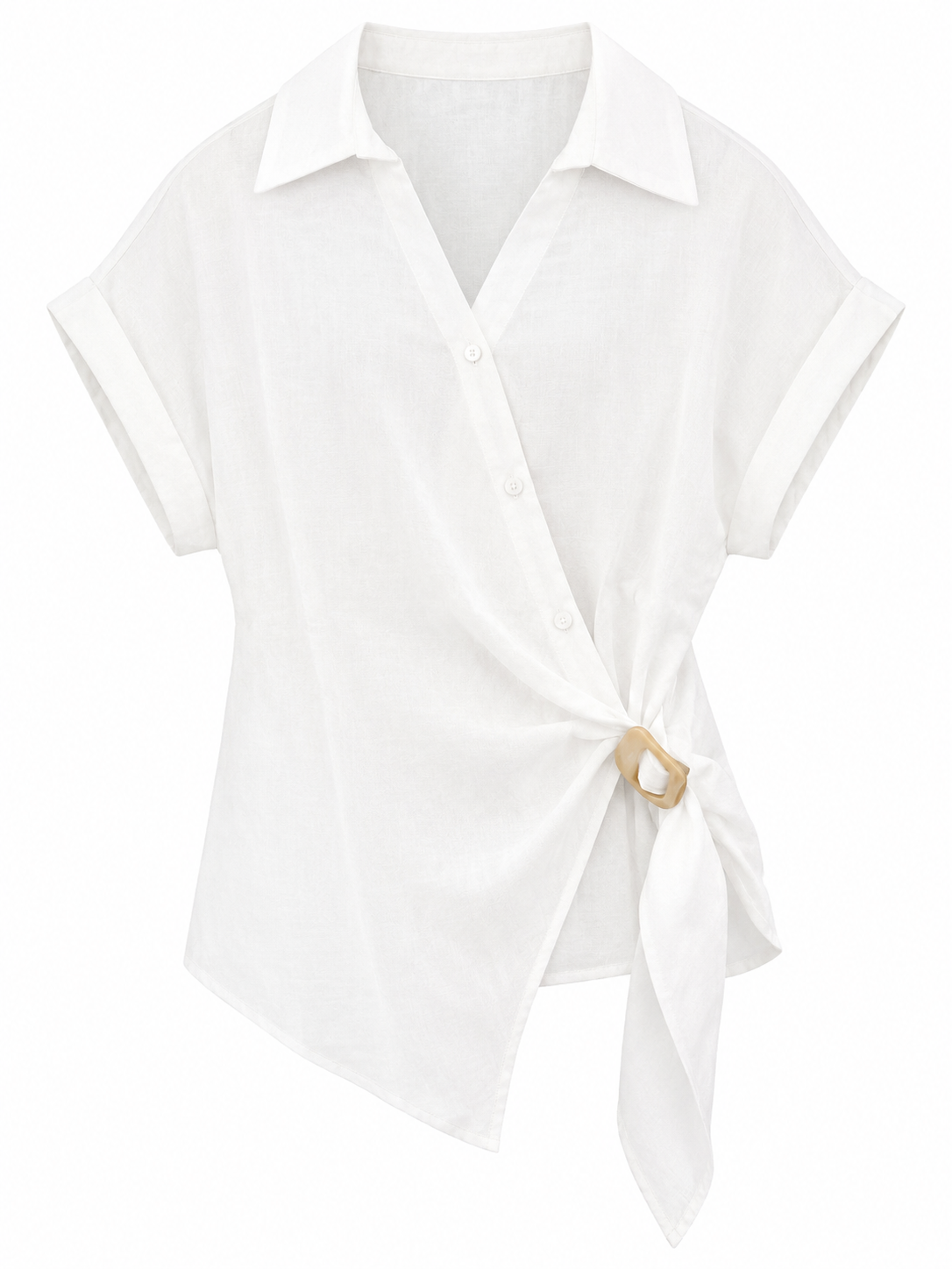 Linen Wrap Top