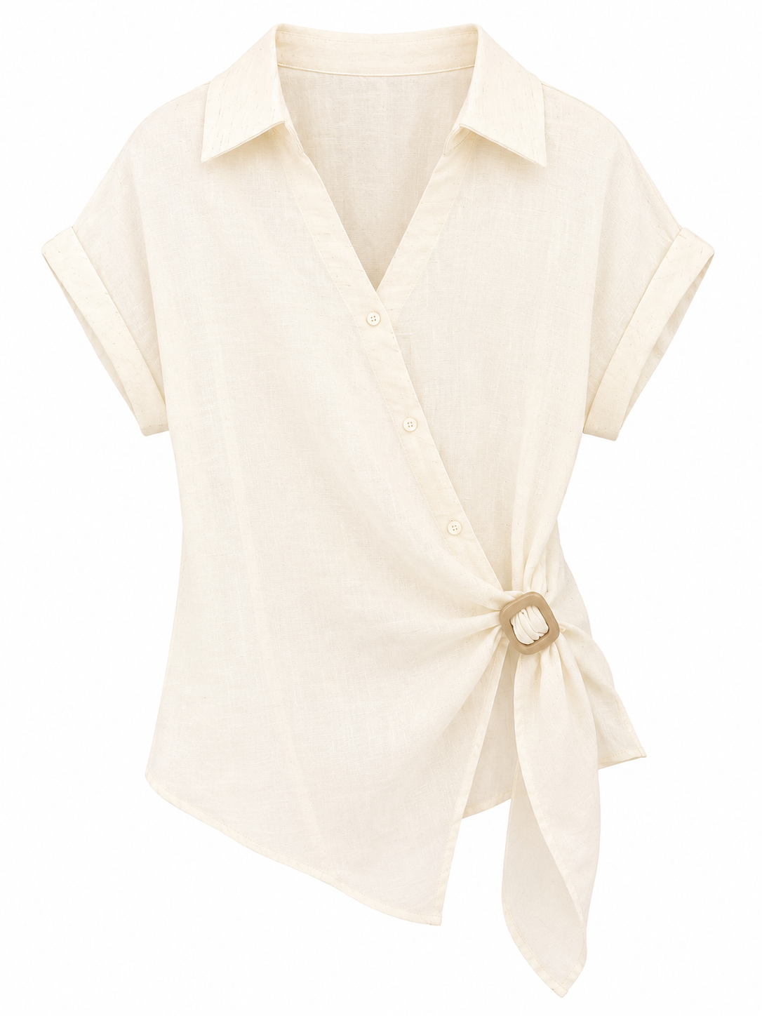 Linen Wrap Top