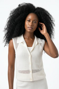 Buttoned Knit Top