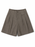 Pleated Linen Short