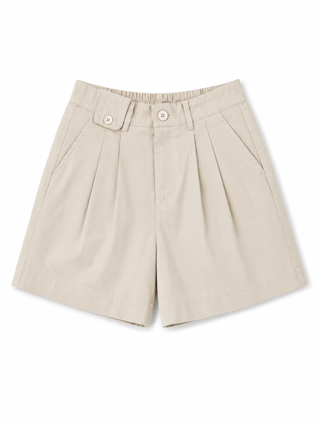 Pleated Tailored Short