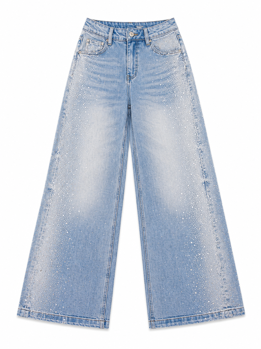 Crystal Dust Wide Leg Jeans