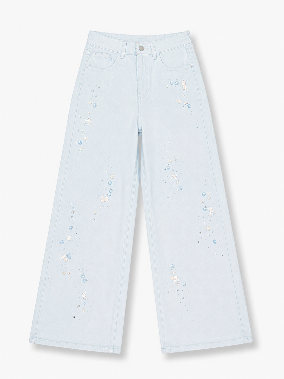 Floral Charm Denim Jeans
