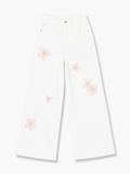 Daisy Print Denim Jeans