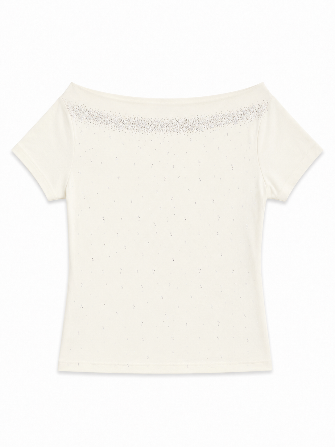 Pearl Glow Off-Shoulder Top