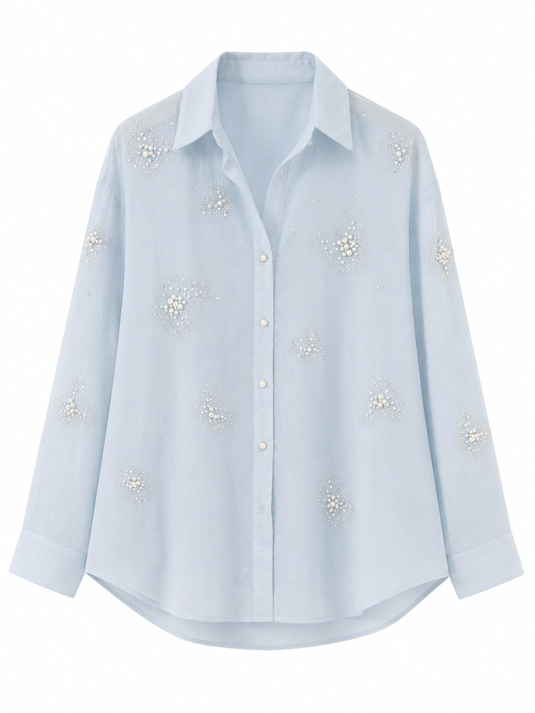 Pearl Bloom Oversized Shirt