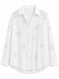 Pearl Bloom Oversized Shirt