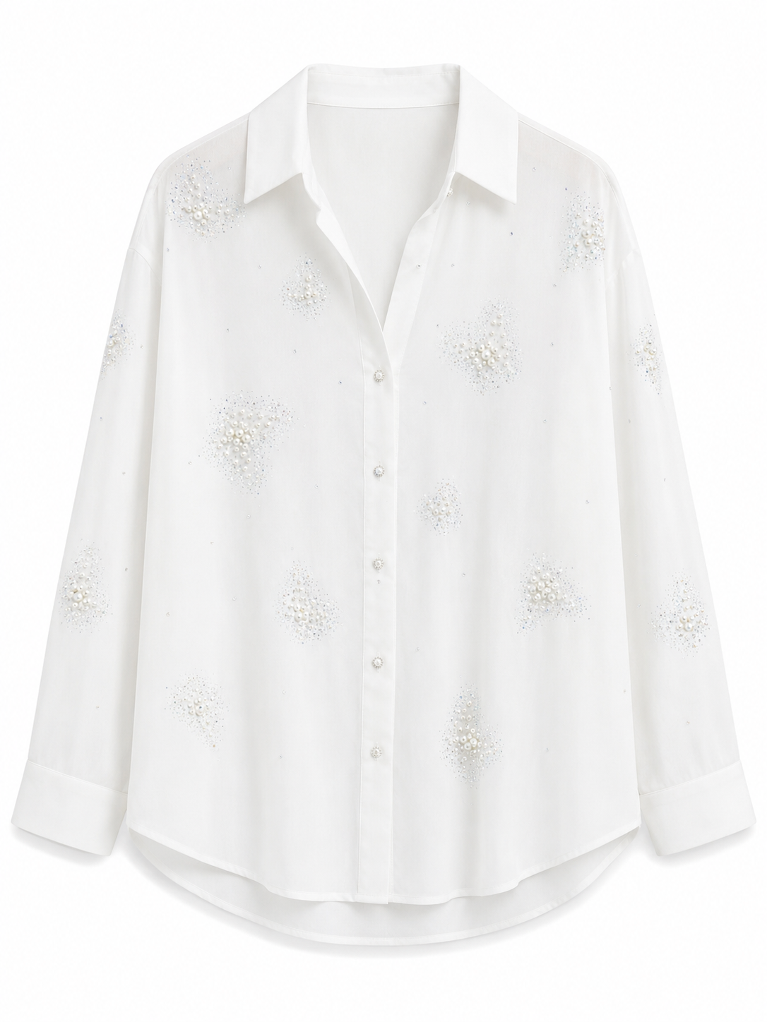Pearl Bloom Oversized Shirt