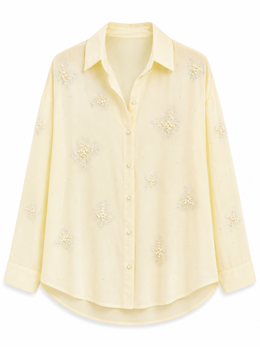 Pearl Bloom Oversized Shirt