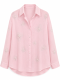 Pearl Bloom Oversized Shirt