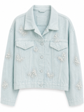 Pearl Glow Denim Jacket