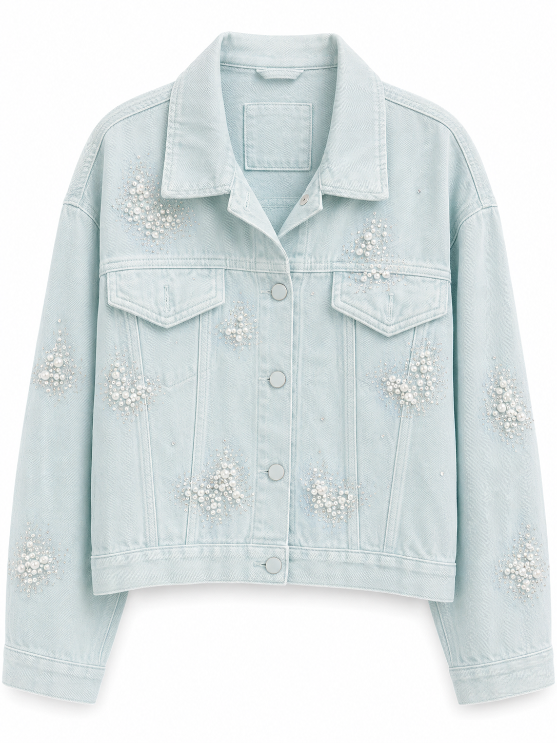 Pearl Glow Denim Jacket