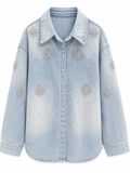 Crystal Quilt Denim Shirt