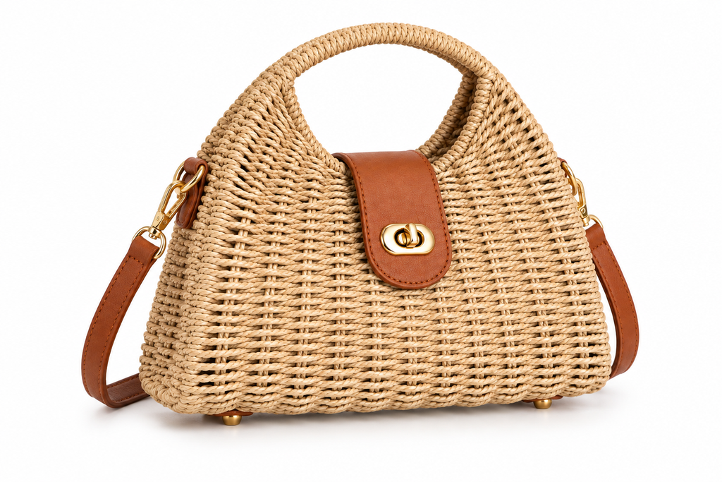 Natural Raffia Handbag