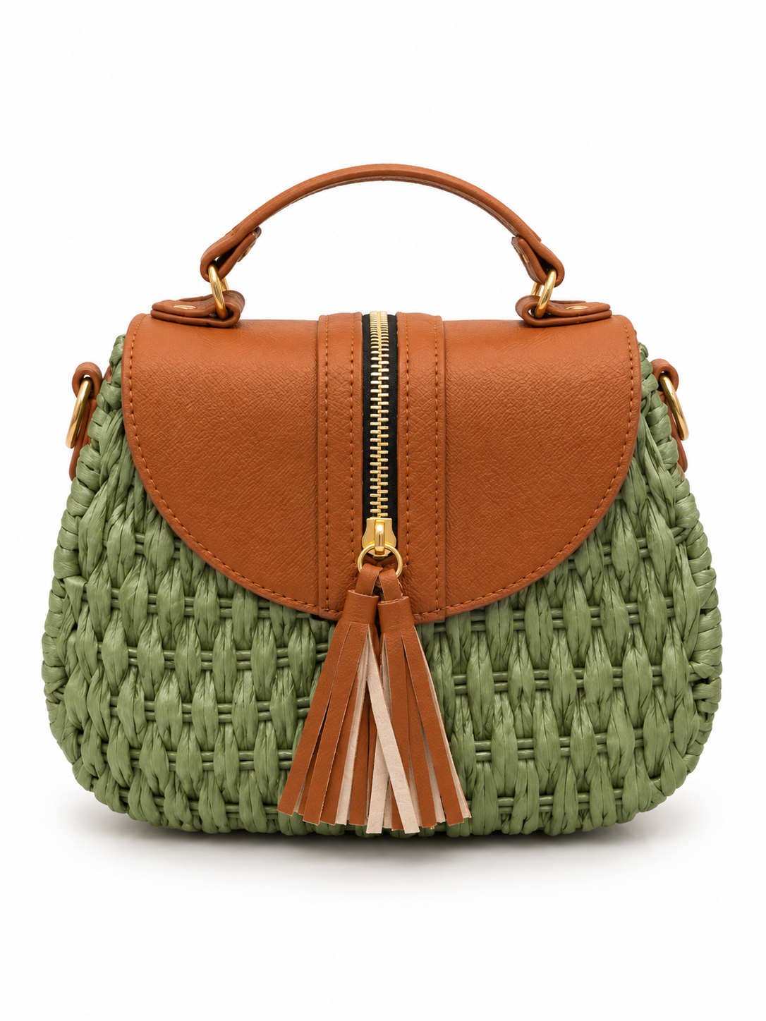 Raffia Tassel Handbag