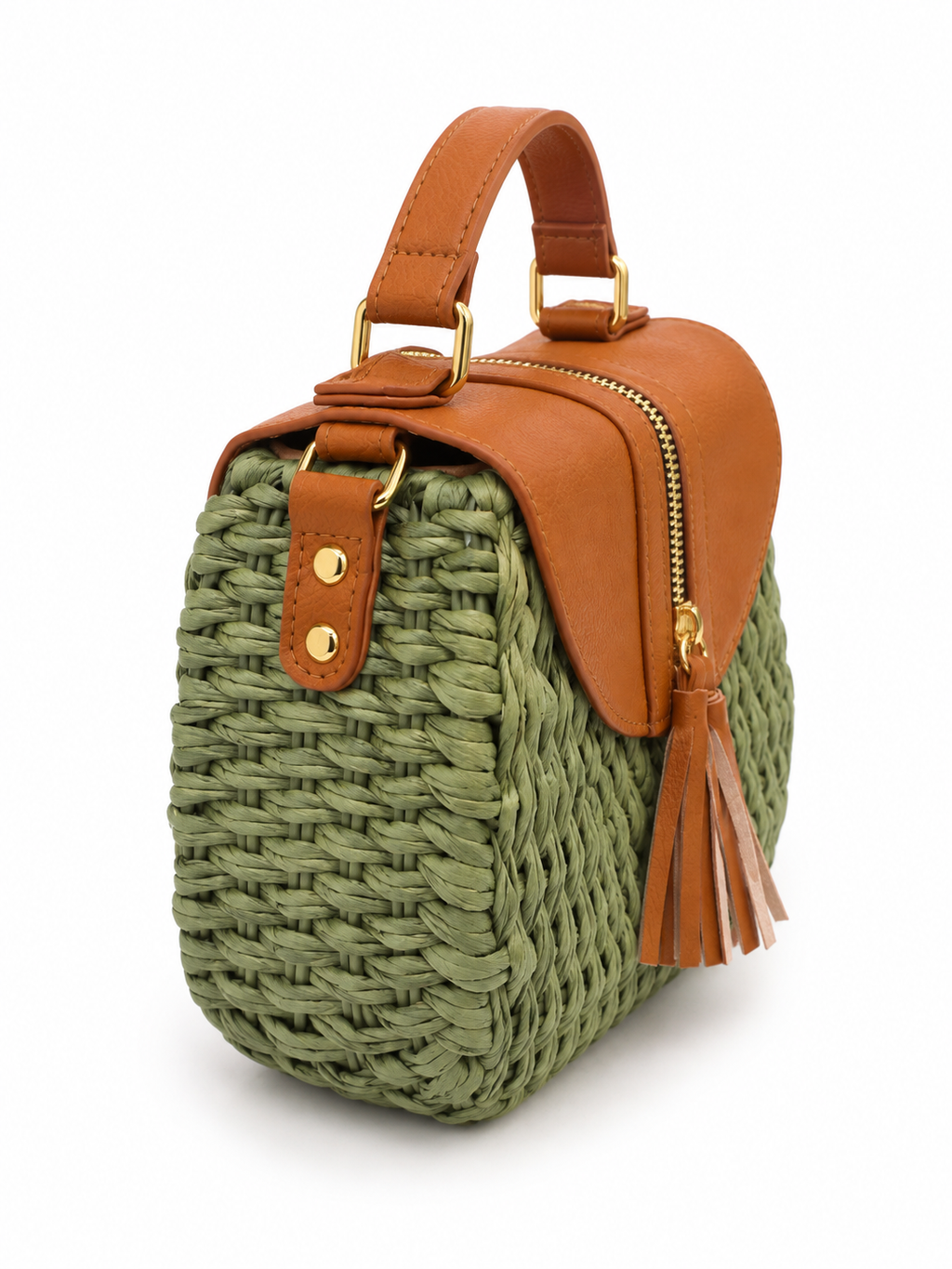 Raffia Tassel Handbag