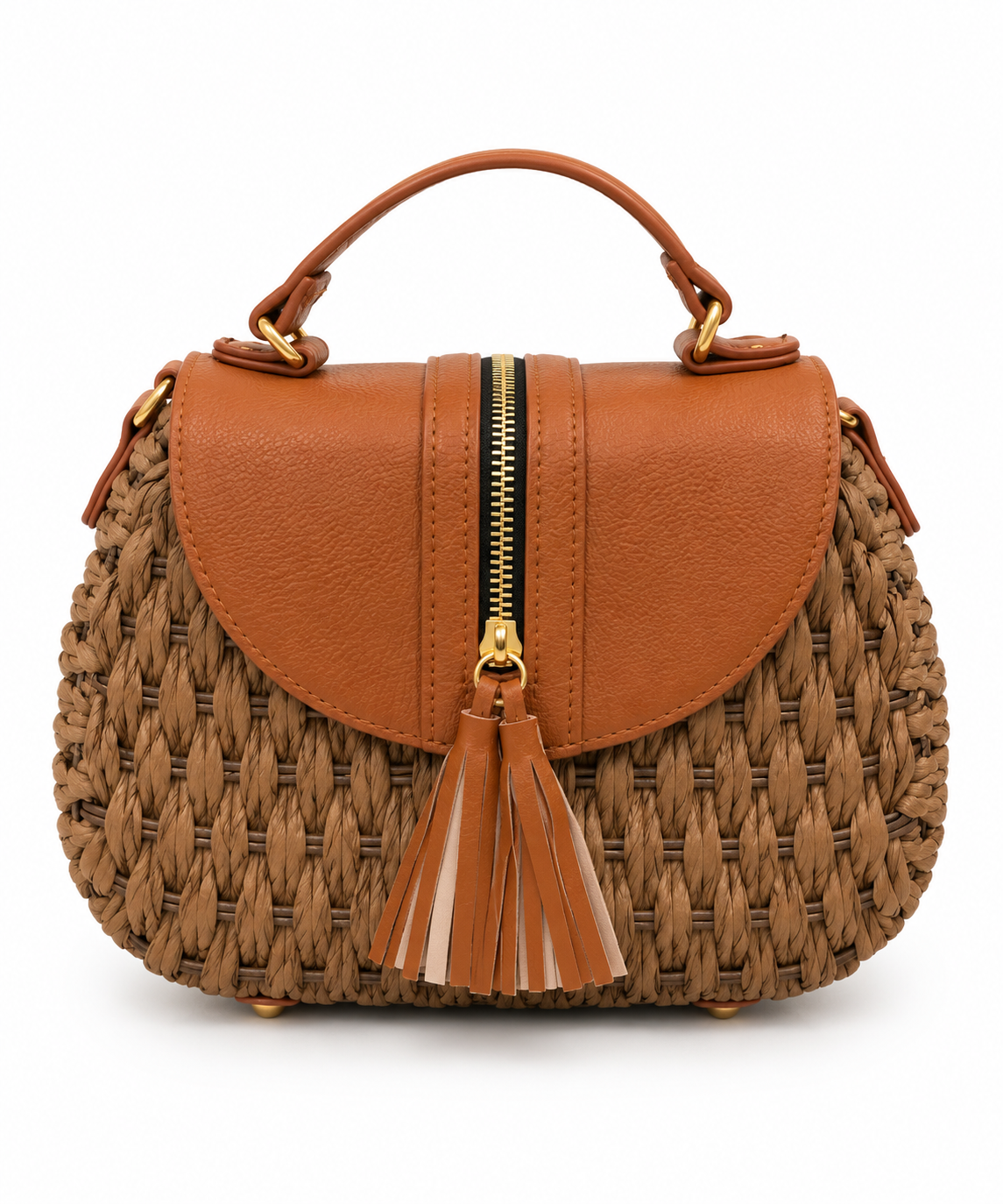 Raffia Tassel Handbag