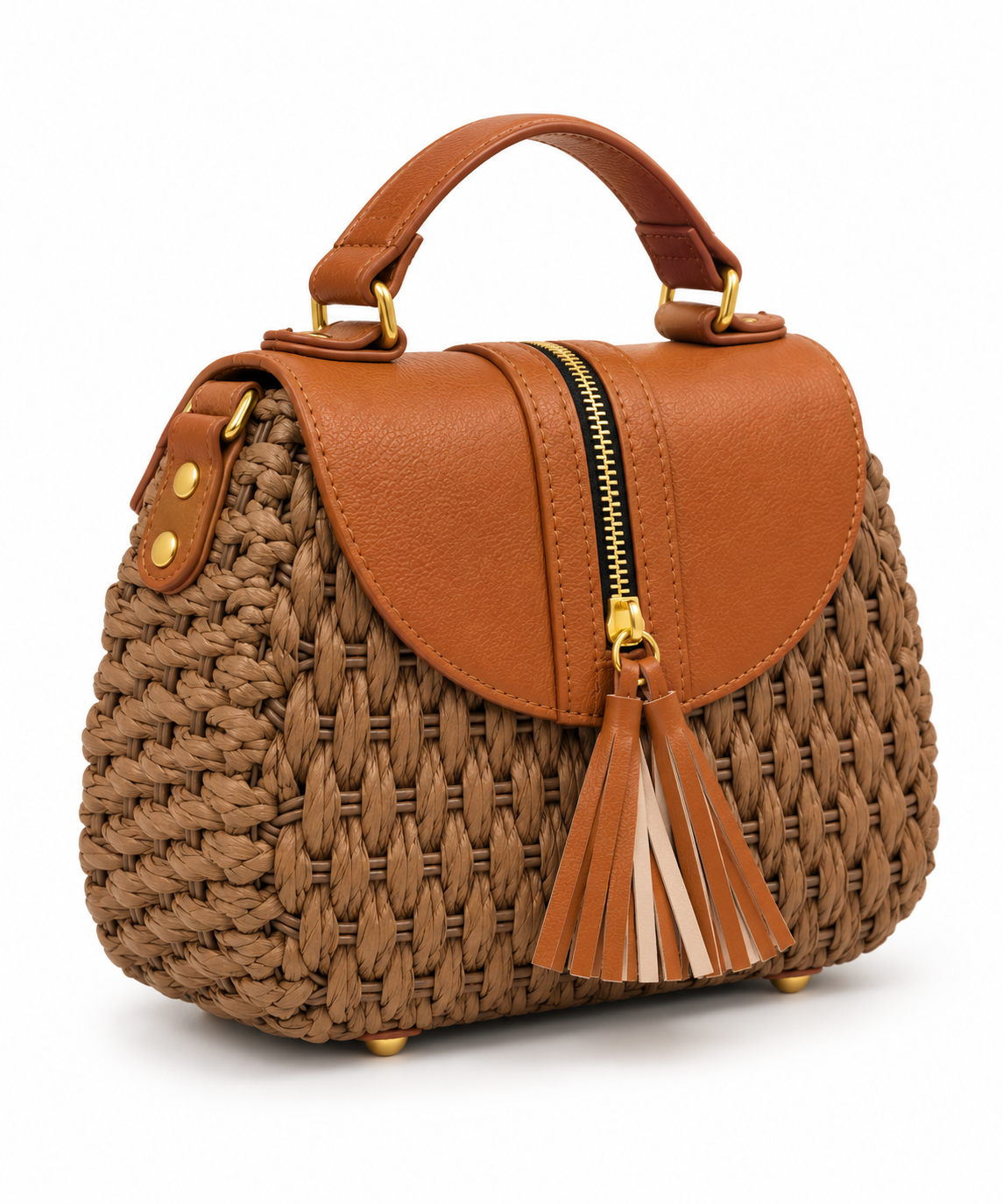 Raffia Tassel Handbag