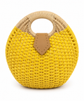Raffia Round Handbag