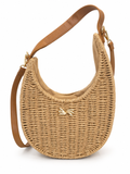 Raffia Crescent Shoulder bag