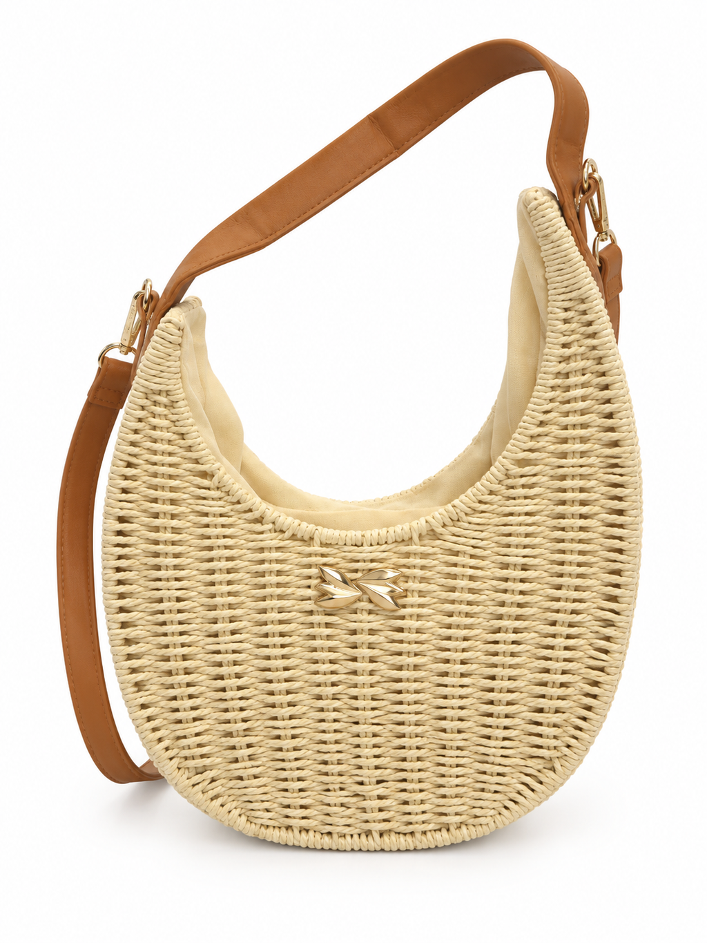 Raffia Crescent Shoulder bag