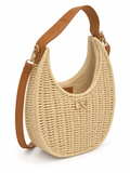 Raffia Crescent Shoulder bag
