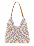 Raffia Crochet Shoulder Bag