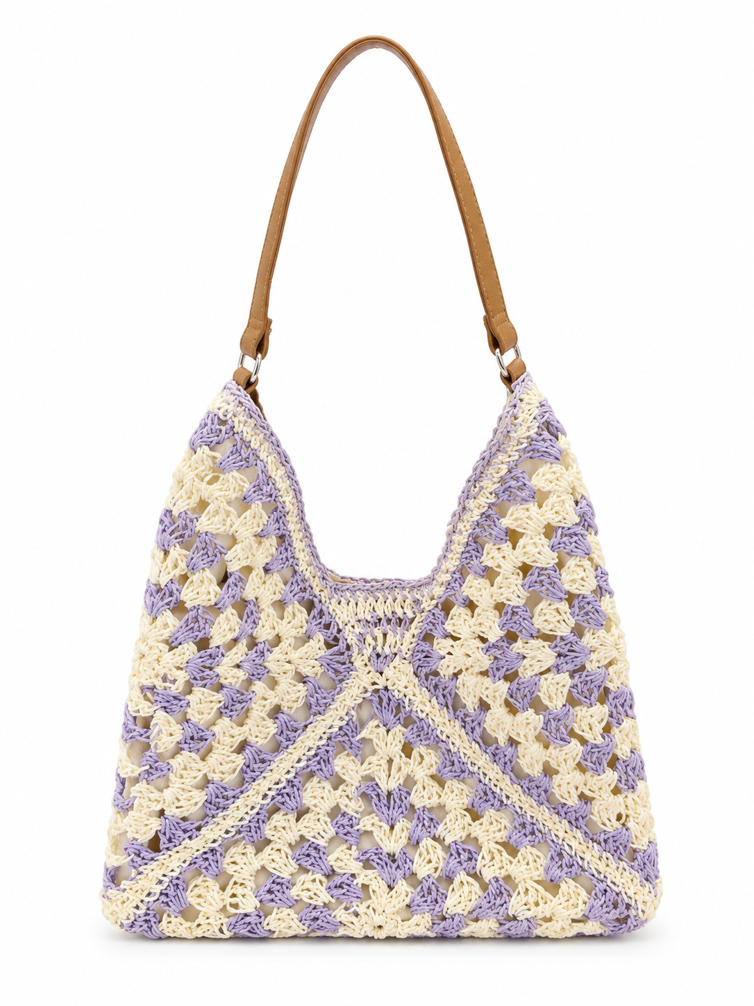 Raffia Crochet Shoulder Bag