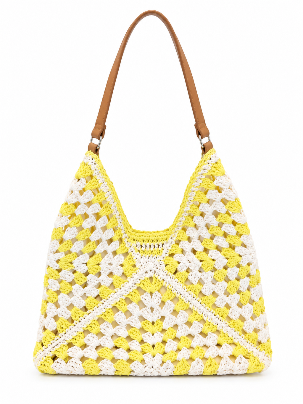 Raffia Crochet Shoulder Bag