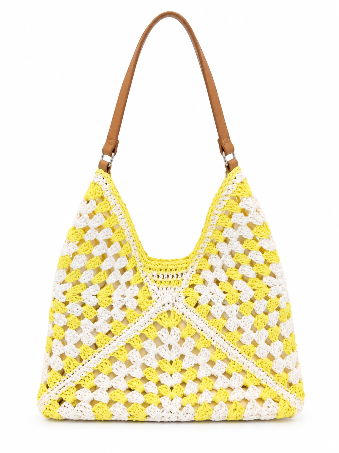 Raffia Crochet Shoulder Bag