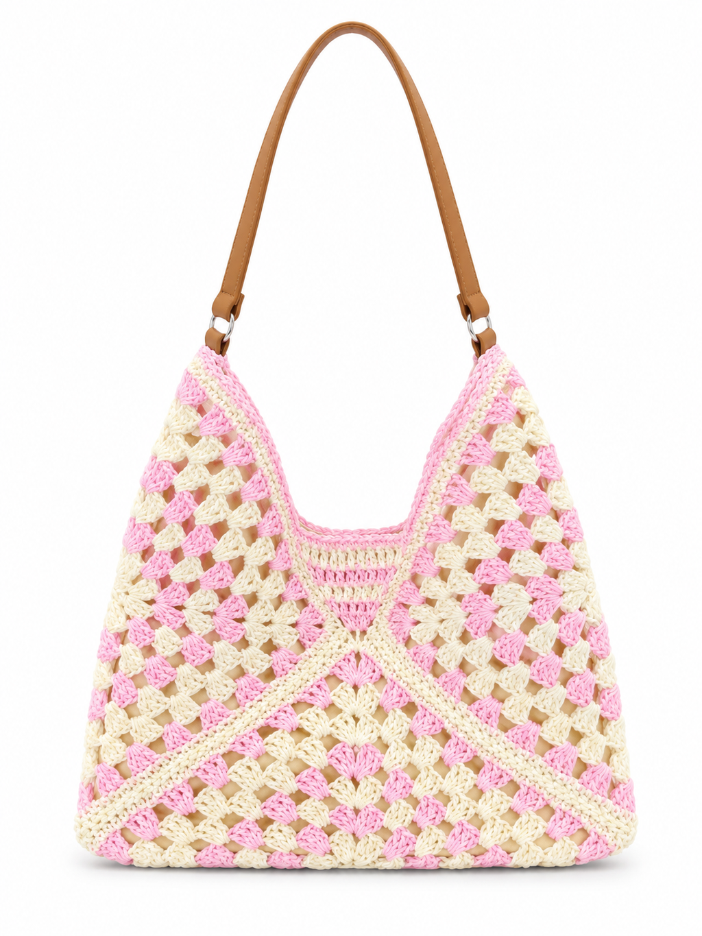 Raffia Crochet Shoulder Bag