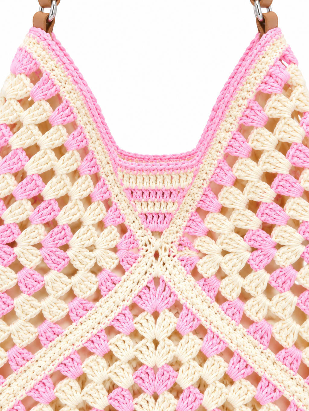 Raffia Crochet Shoulder Bag