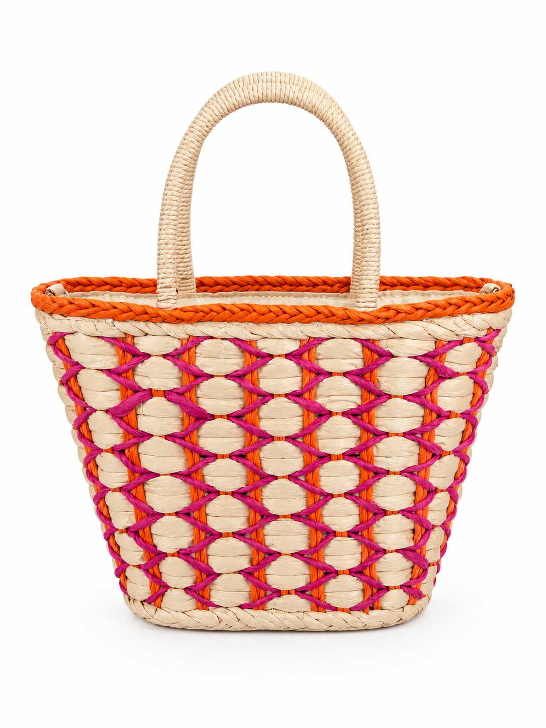 Woven Raffia Tote Bag
