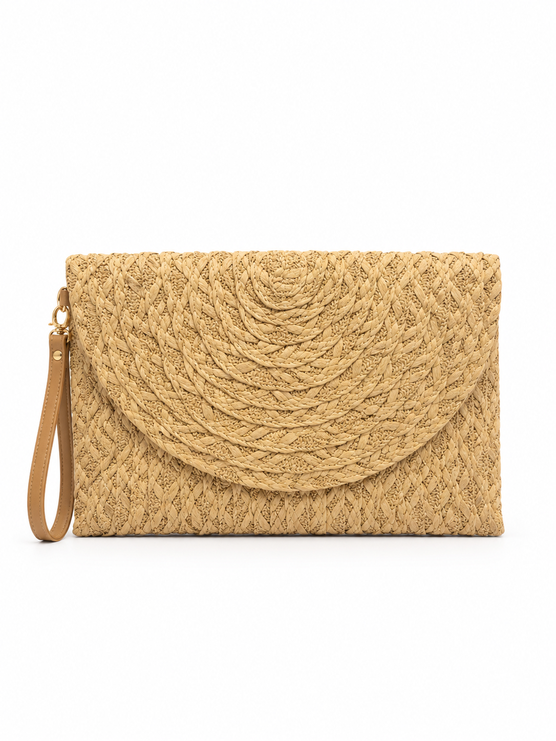 Woven Raffia Clutch Bag