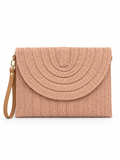 Woven Raffia Clutch Bag