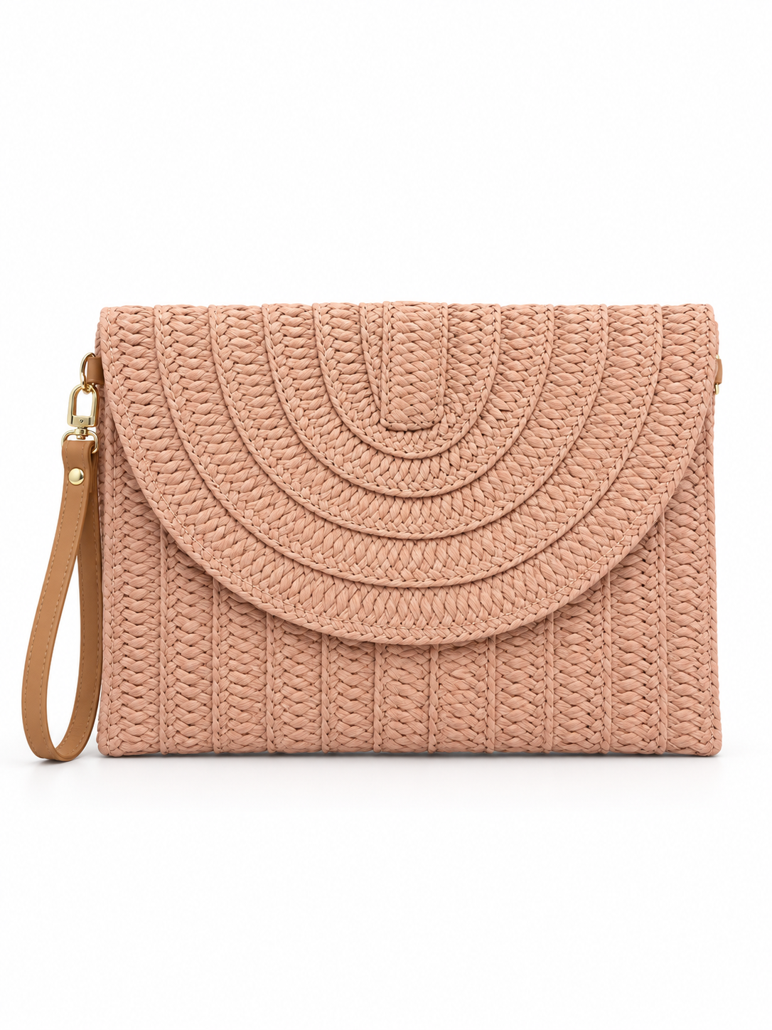 Woven Raffia Clutch Bag