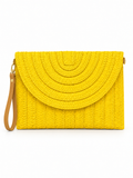 Woven Raffia Clutch Bag