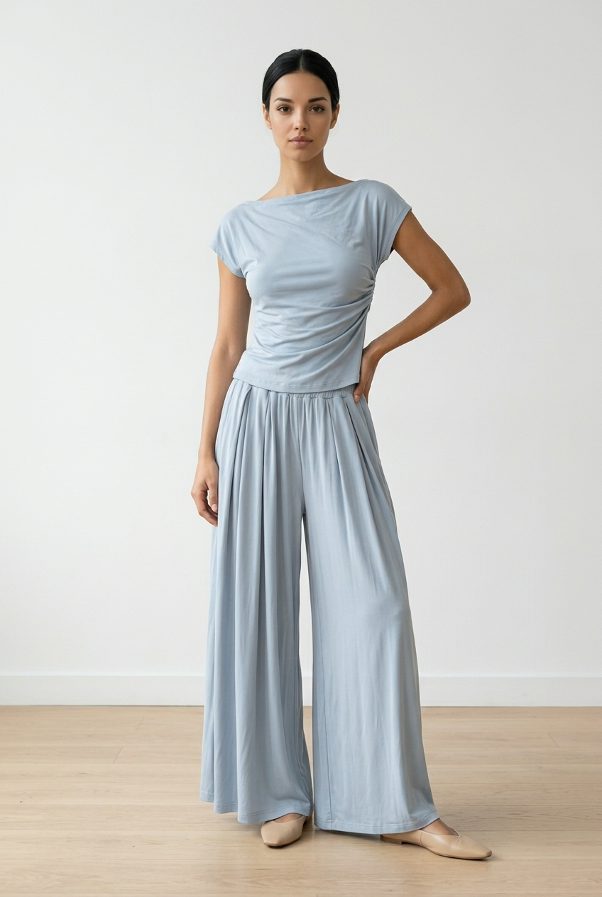 Co-Ord Set of Cotton Top & Trouser
