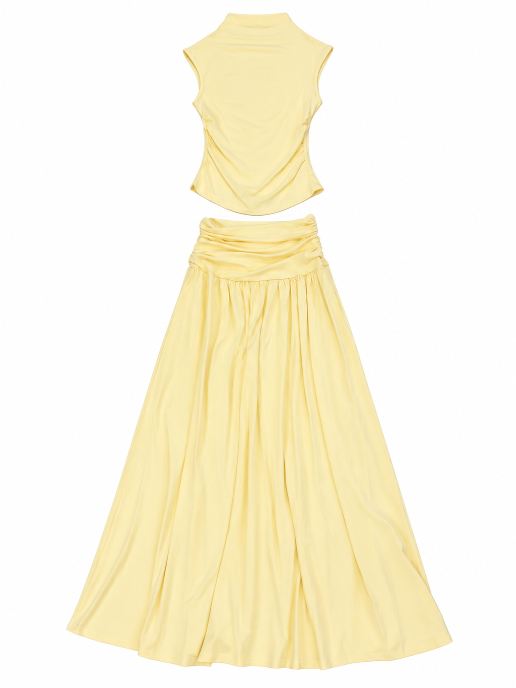 Co-Ord Set of Cotton Top & Skirt
