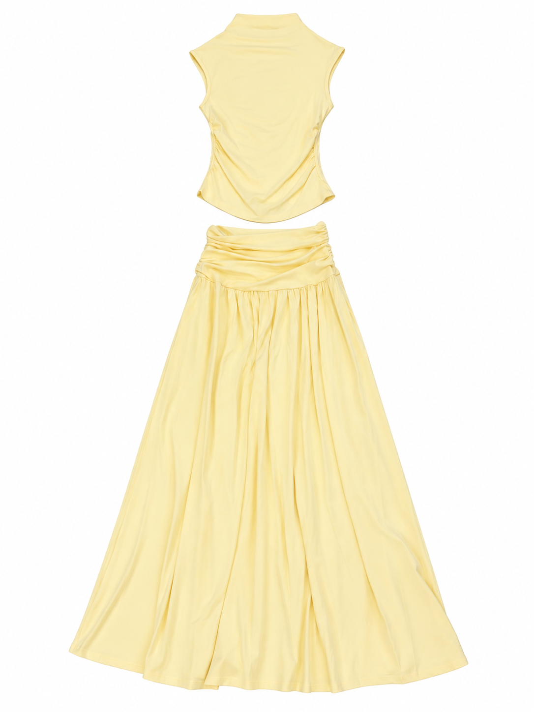 Co-Ord Set of Cotton Top & Skirt