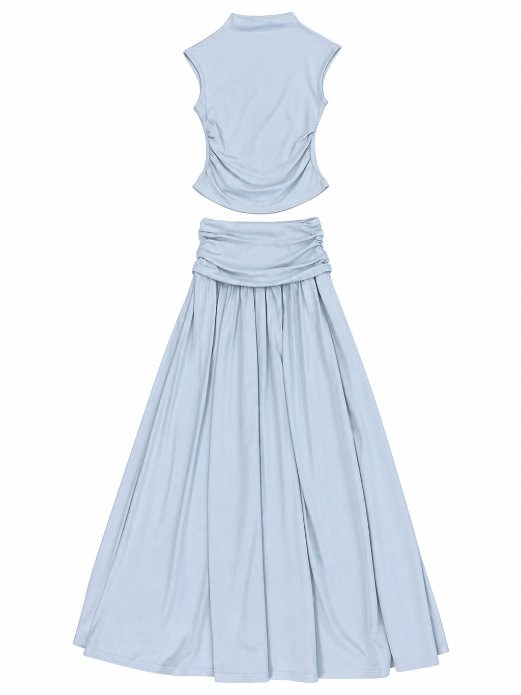 Co-Ord Set of Cotton Top & Skirt
