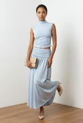 Co-Ord Set of Cotton Top & Skirt