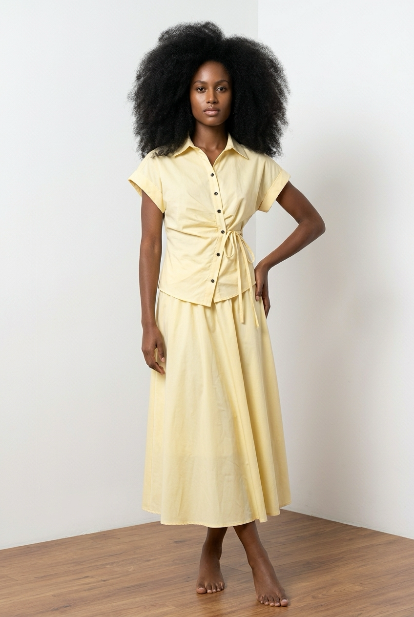 Co-Ord Set of Shirt & Skirt