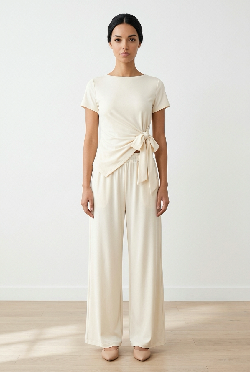Co-Ord Set of Cotton Top & Trouser