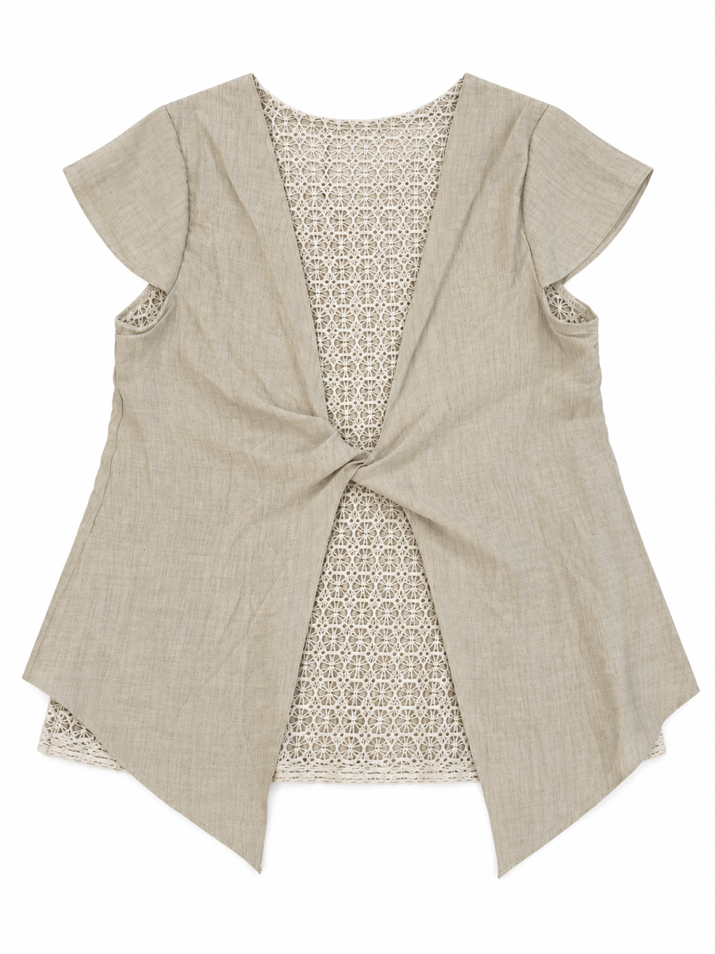 Co-Ord Set of Crochet Detail Top & Trouser