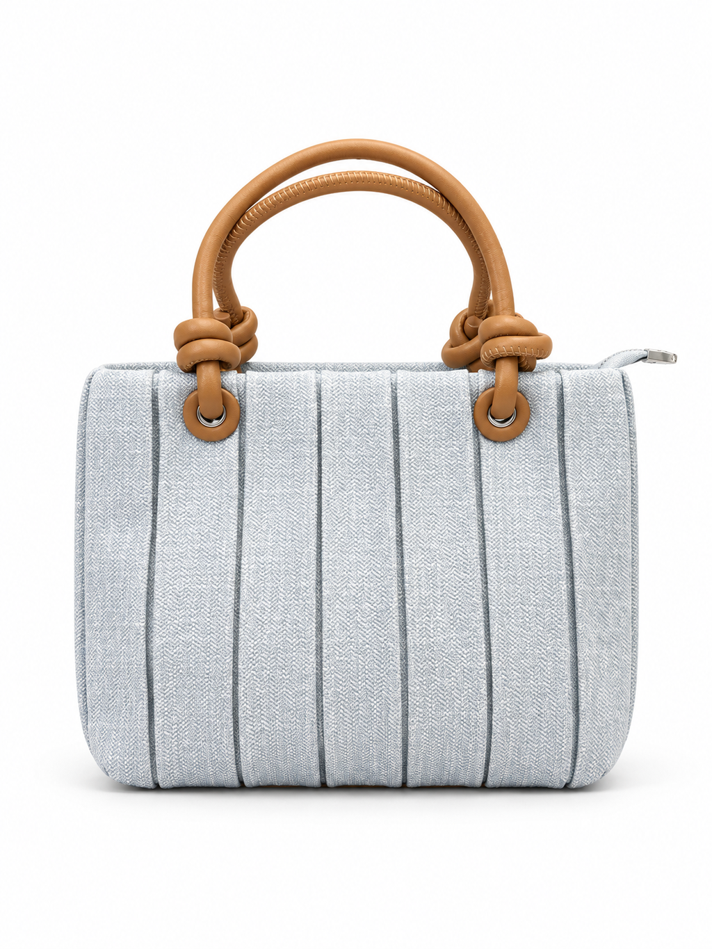 Pleated Mini Tote Bag